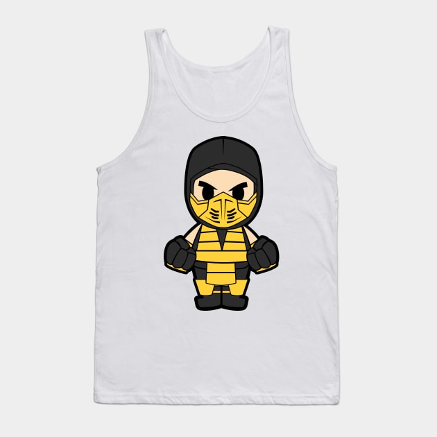 Scorpion Mortal Kombat Chibi Tank Top by untitleddada